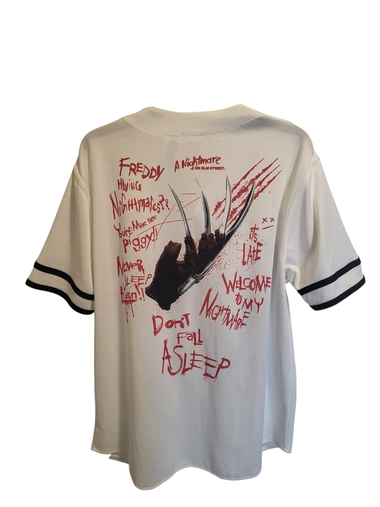 A Nightmare On Elm Street Other - Freddy Krueger Graphic Baseball Tee - White